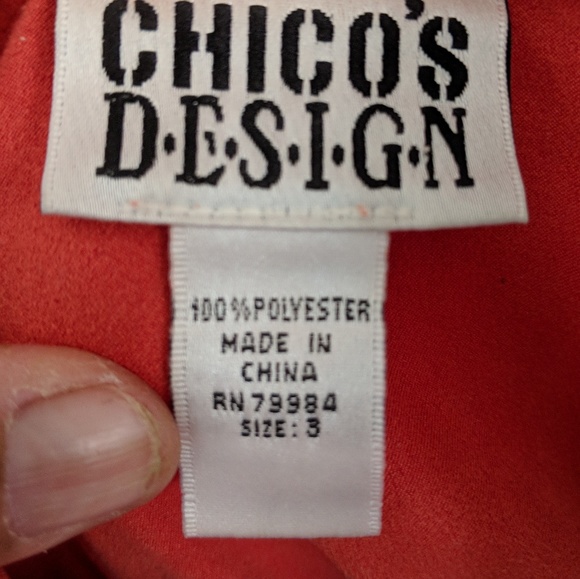 Vintage Chico's orange jacket - Picture 2 of 4